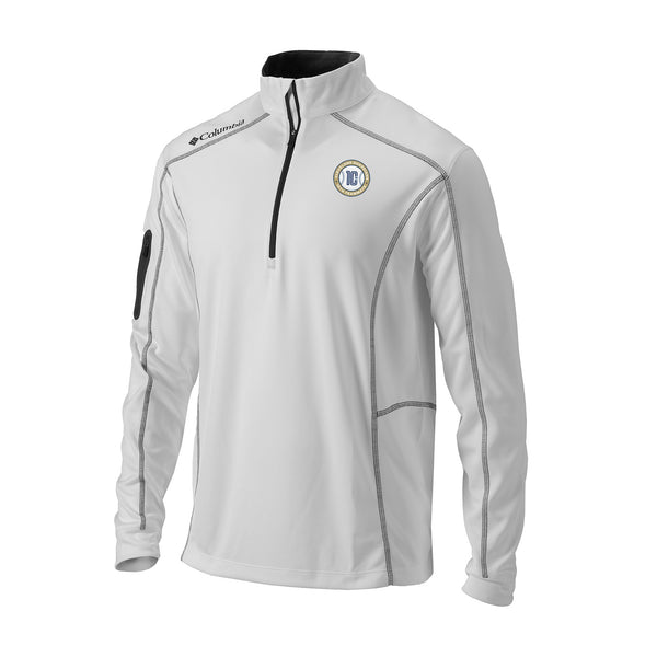 10th Teammate - Men's Omni-Wick Shotgun 1/4 Zip - white