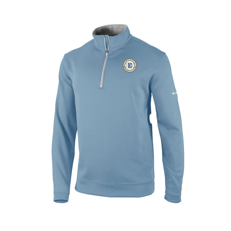 10th Teammate - Men's Omni-Wick Wickham Hills 1/4 Zip - White Cap
