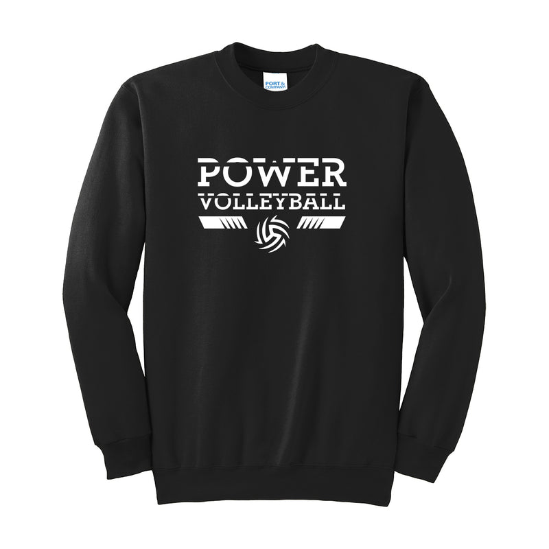 Port & Company Tall Essential Fleece Crewneck Sweatshirt - black