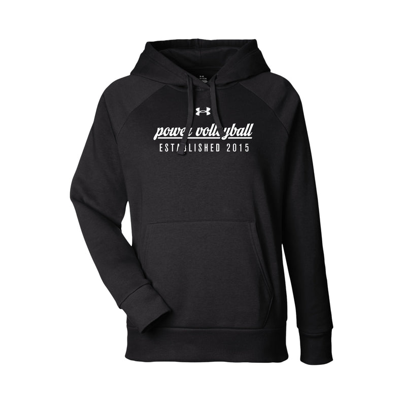 UA Womens Rival Fleece Hooded Sweatshirt - Black