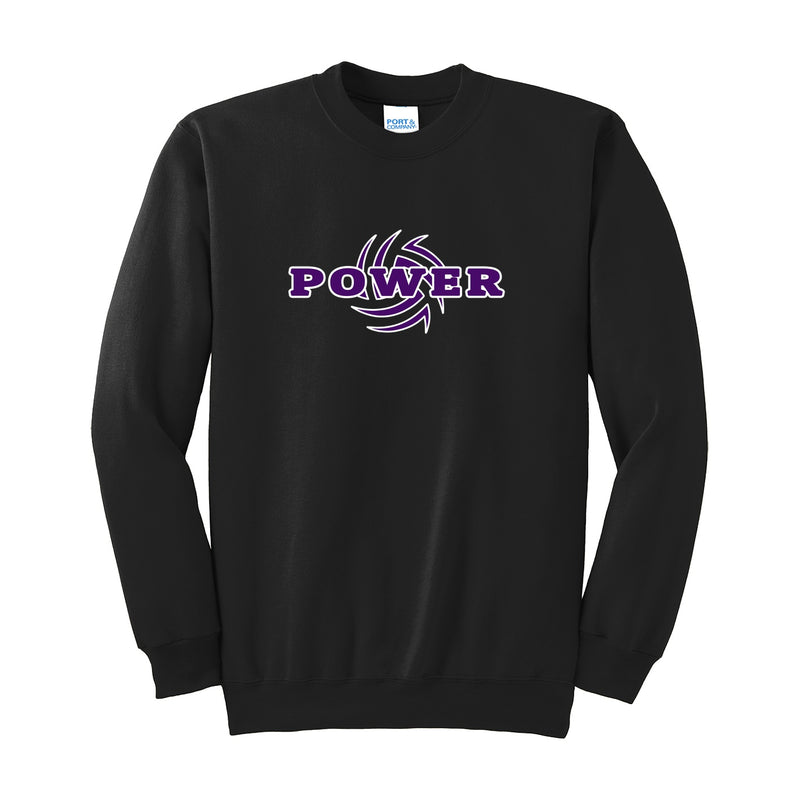 Port & Company Tall Essential Fleece Crewneck Sweatshirt - black