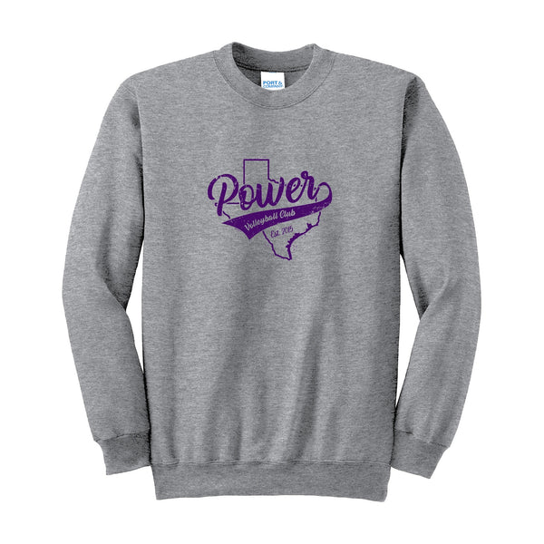Port & Company Tall Essential Fleece Crewneck Sweatshirt - athletic heather