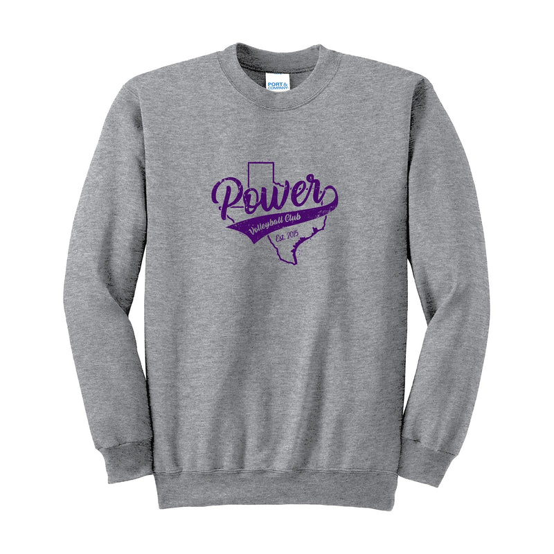 Port & Company Tall Essential Fleece Crewneck Sweatshirt - athletic heather