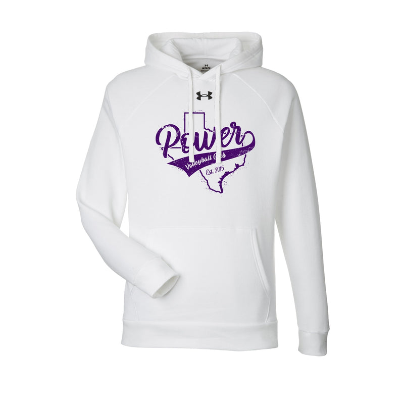 UA Rival Fleece Hooded Sweatshirt - White