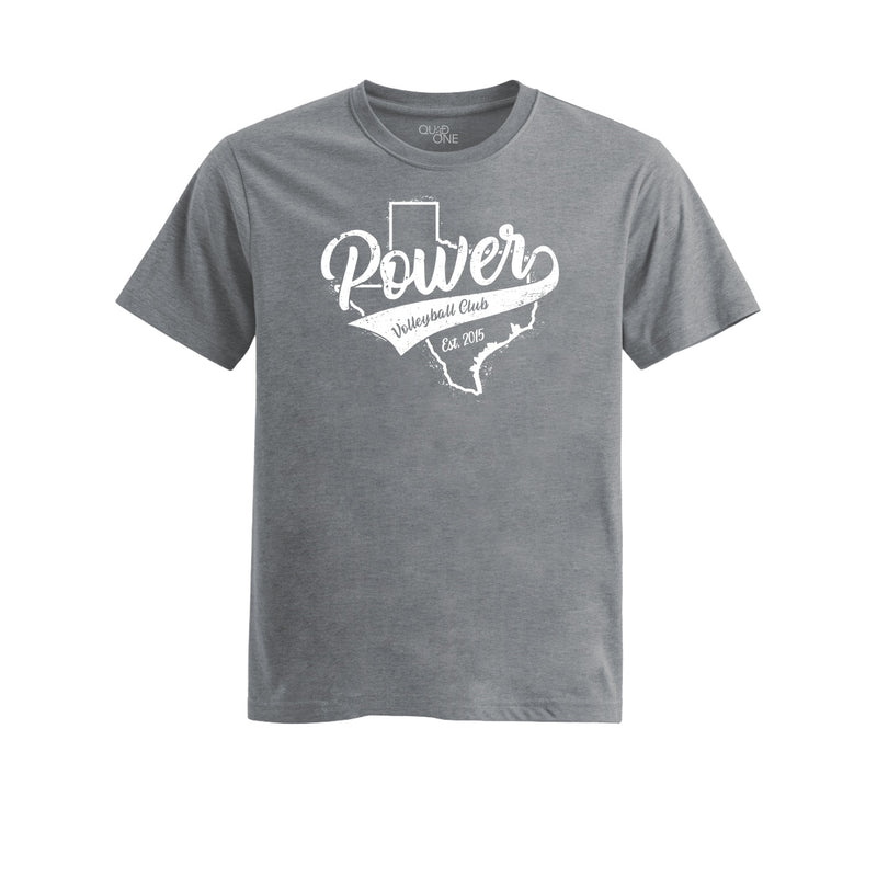 Womens Fitted Triblend Tee - Heather Grey