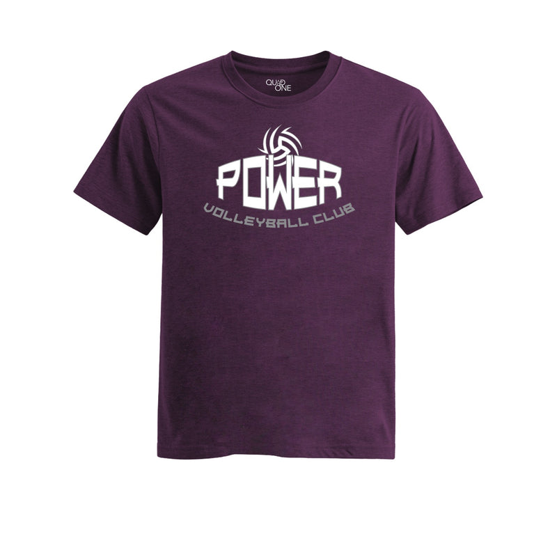 Womens Fitted Triblend Tee - Heather Purple