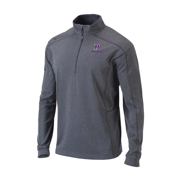 Men's Omni-Wick Shotgun 1/4 Zip - heathered forged iron