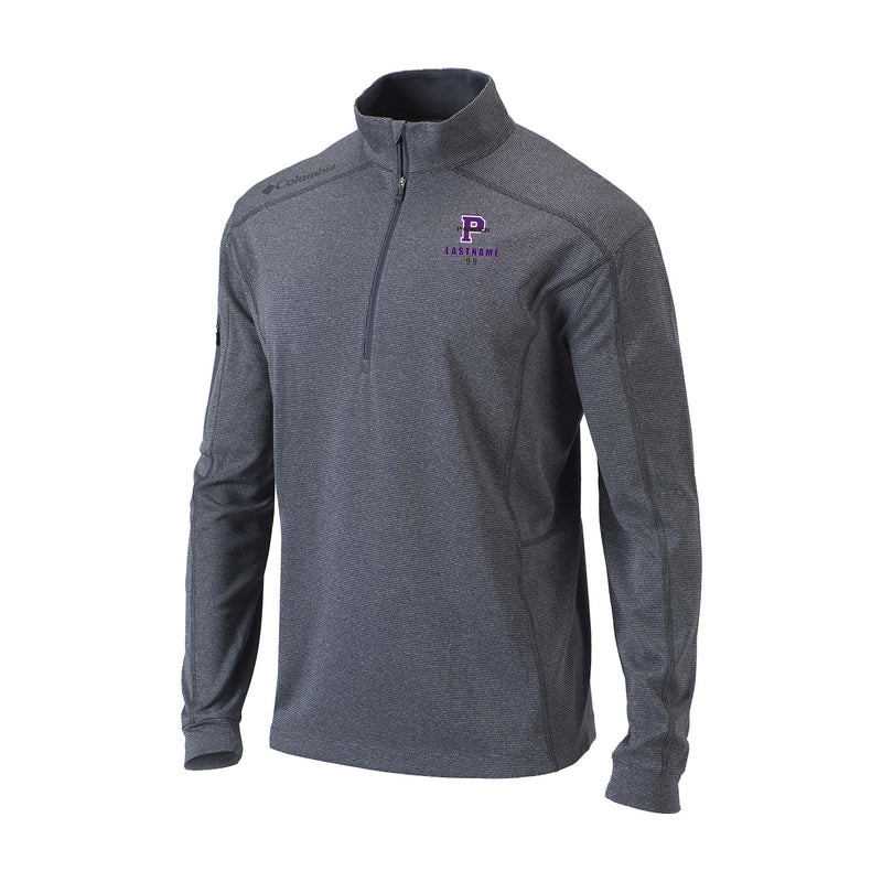Men's Omni-Wick Shotgun 1/4 Zip - heathered forged iron