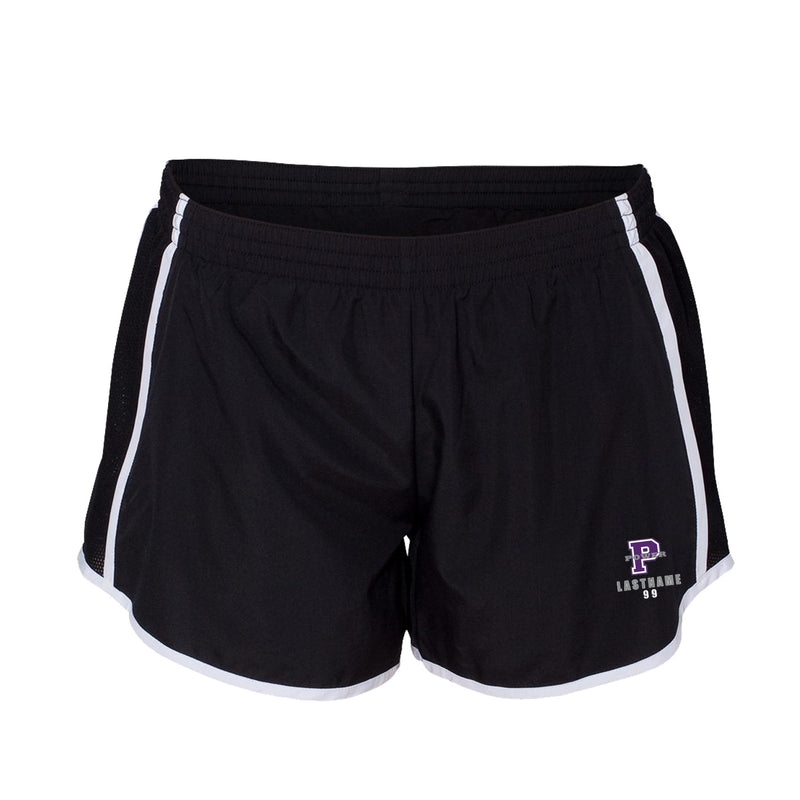 Augusta Ladies Pulse Shorts - black white