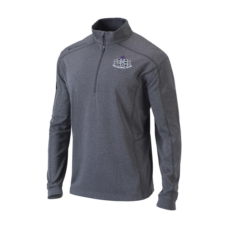 Men's Omni-Wick Shotgun 1/4 Zip - heathered forged iron