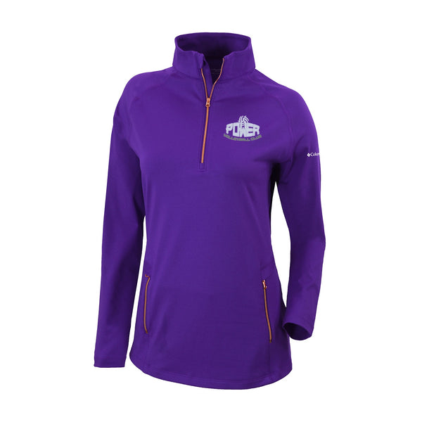 Women's Omni-Wick Outward Nine 1/4 Zip - uw purple