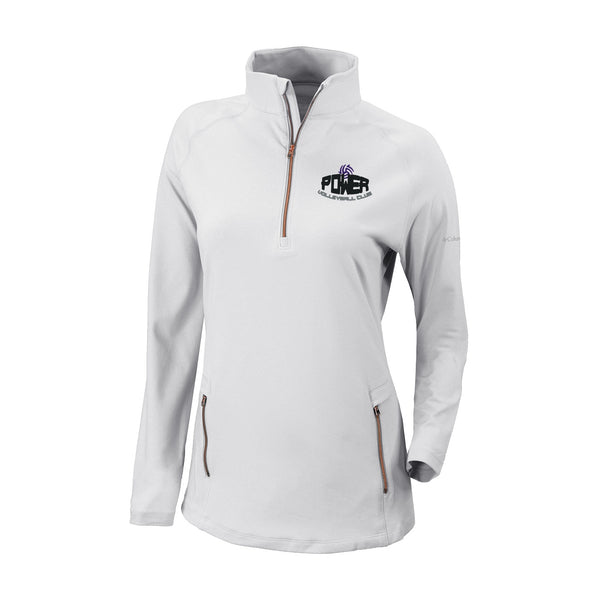 Women's Omni-Wick Outward Nine 1/4 Zip - white