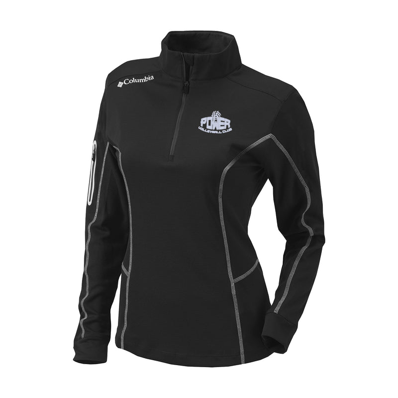 Women's Omni-Wick Womens Shotgun 1/4 Zip - Black