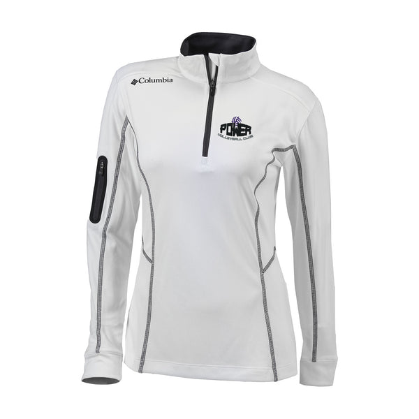 Women's Omni-Wick Womens Shotgun 1/4 Zip - White