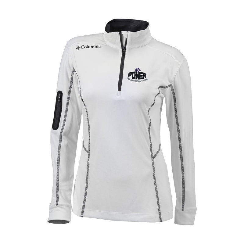 Women's Omni-Wick Womens Shotgun 1/4 Zip - White