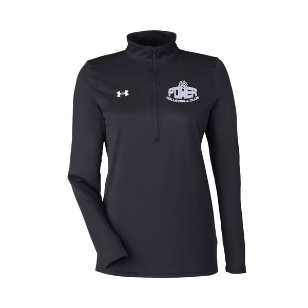 UA Womens Team Tech Half-Zip Pullover - Black