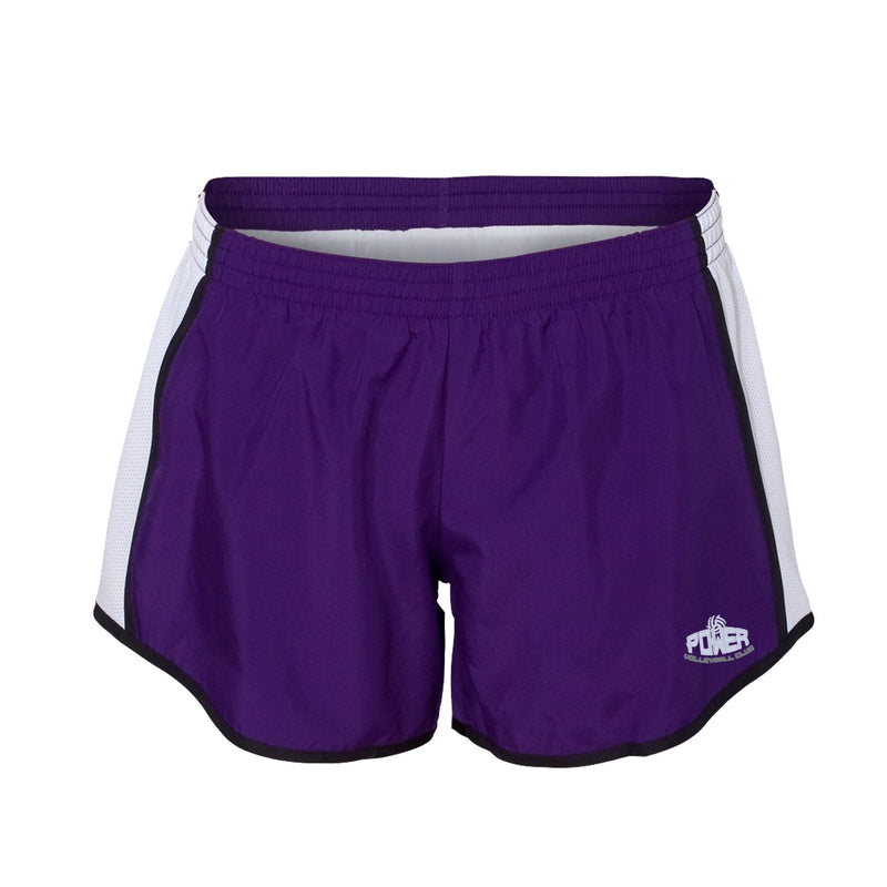 Augusta Ladies Pulse Shorts - purple white