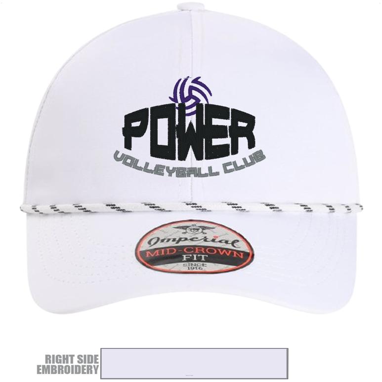 Imperial -  Habanero Performance Rope Cap - white