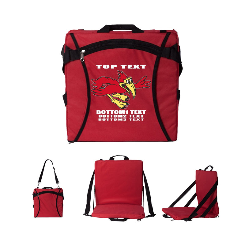 Folding Stadium Seat - red