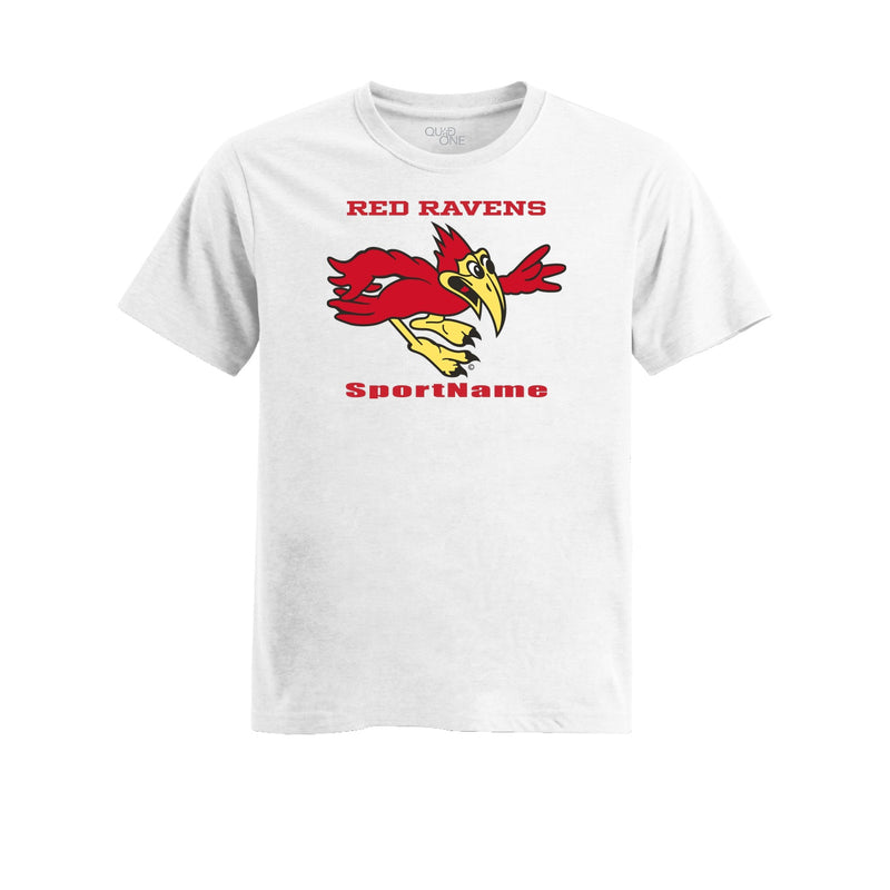 Womens Fitted Triblend Tee - Heather White