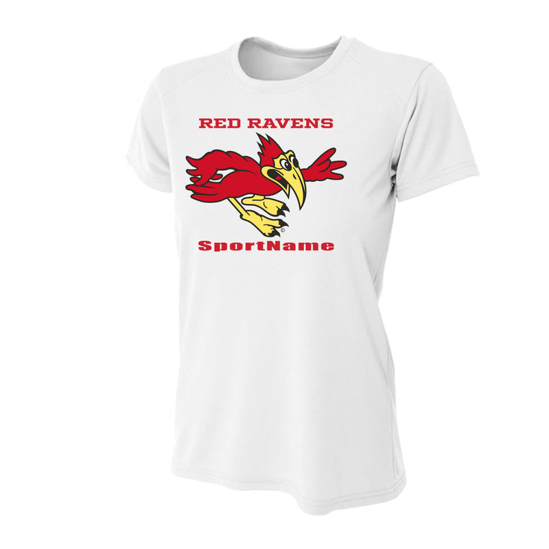 Women's Slim Fitting Performance T-shirt - White
