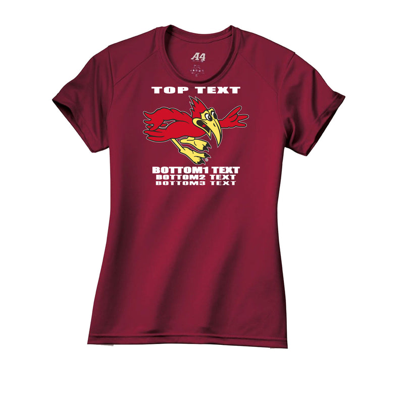 Women's Slim Fitting Performance T-shirt - Cardinal