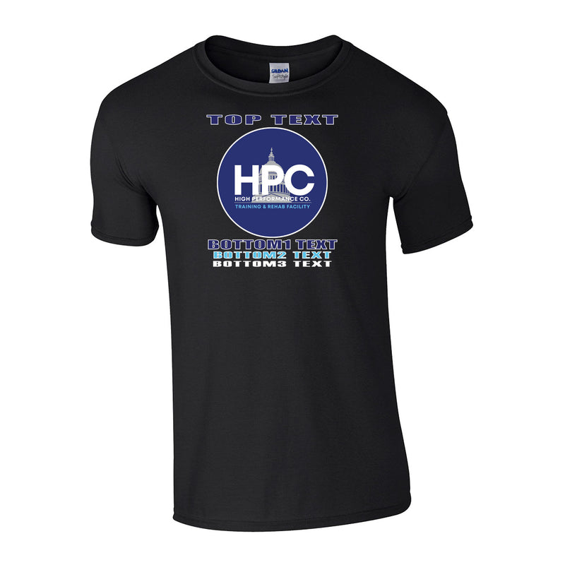 Classic T-Shirt - Black - Logo Text Drop