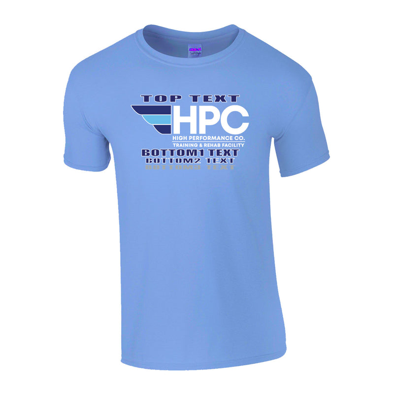 Classic T-Shirt - Carolina Blue - Logo Text Drop