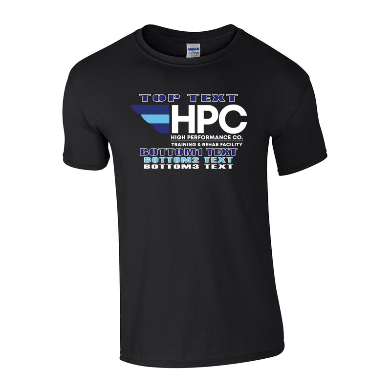 Classic T-Shirt - Black - Logo Text Drop