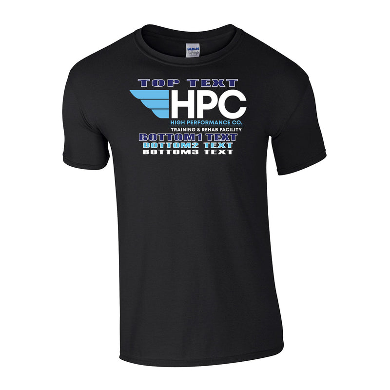 Classic T-Shirt - Black - Logo Text Drop