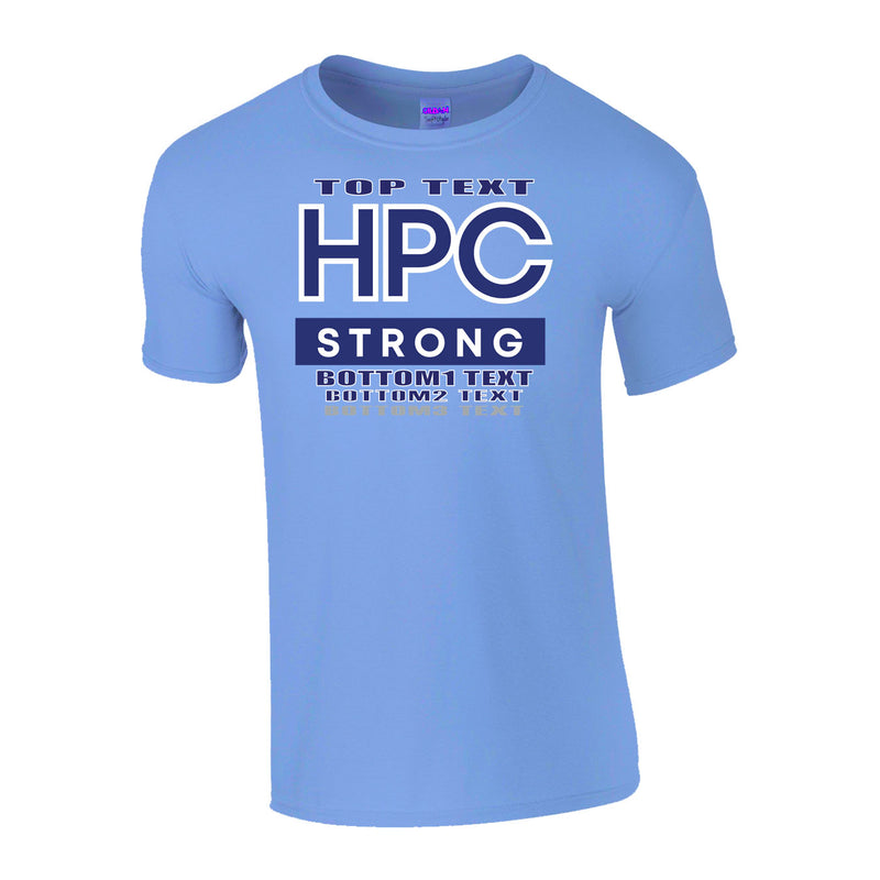 Classic T-Shirt - Carolina Blue - Logo Text Drop