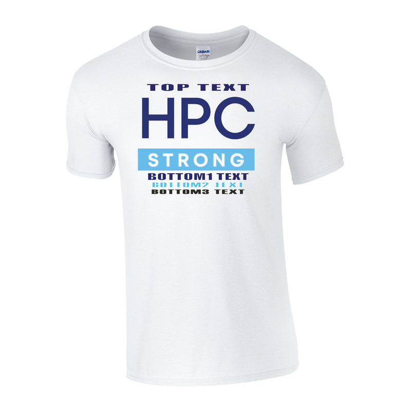 Classic T-Shirt - White - Logo Text Drop