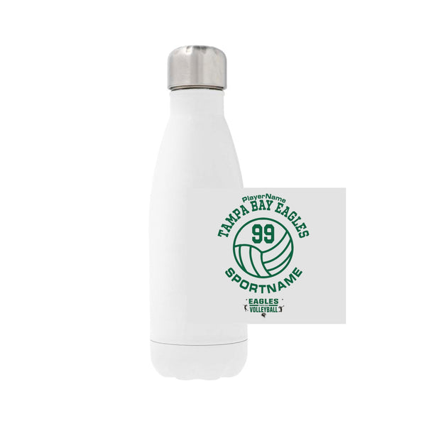 12oz Stainless Steel Water Bottle - white
