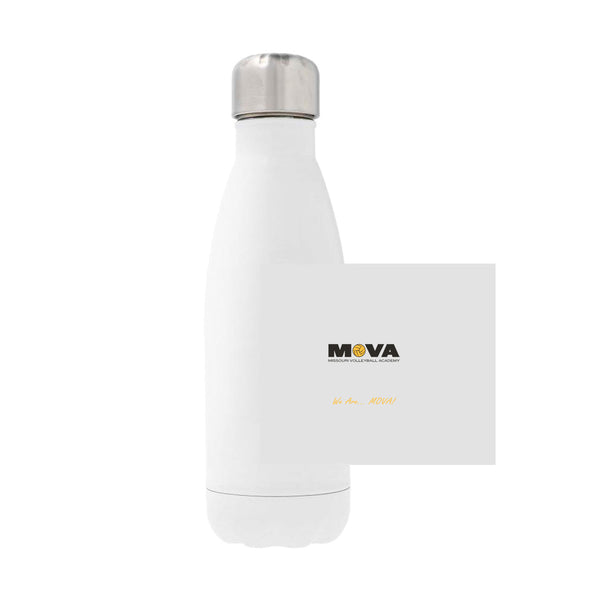 12oz Stainless Steel Water Bottle - white