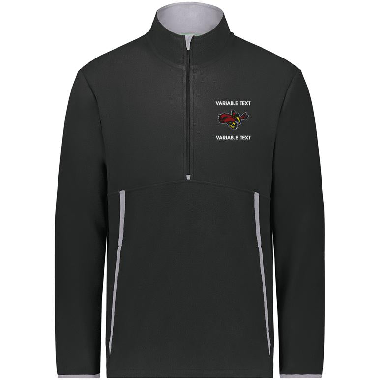Augusta Chill Fleece 2.0 1/2 Zip Pullover - Black