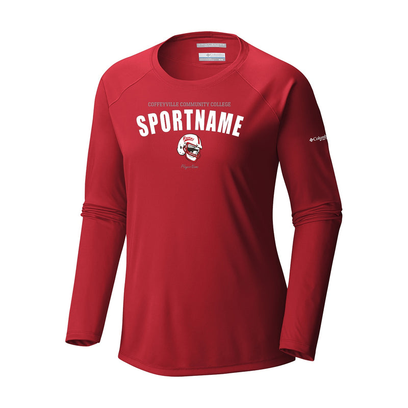 Women's Tidal Tee Long Sleeve Shirt - intense red