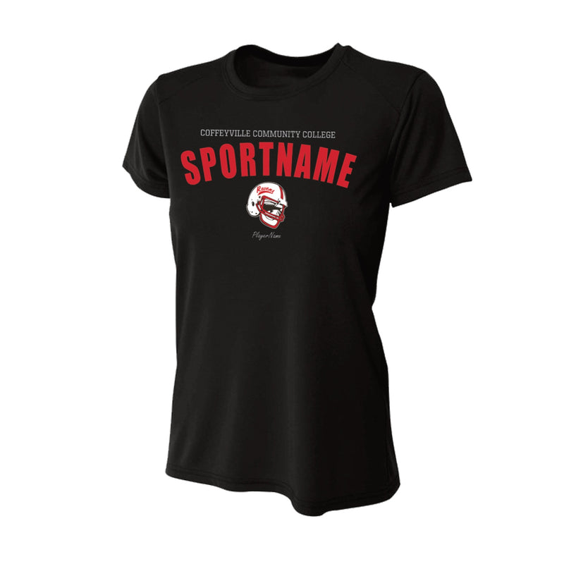Women's Slim Fitting Performance T-shirt - Black