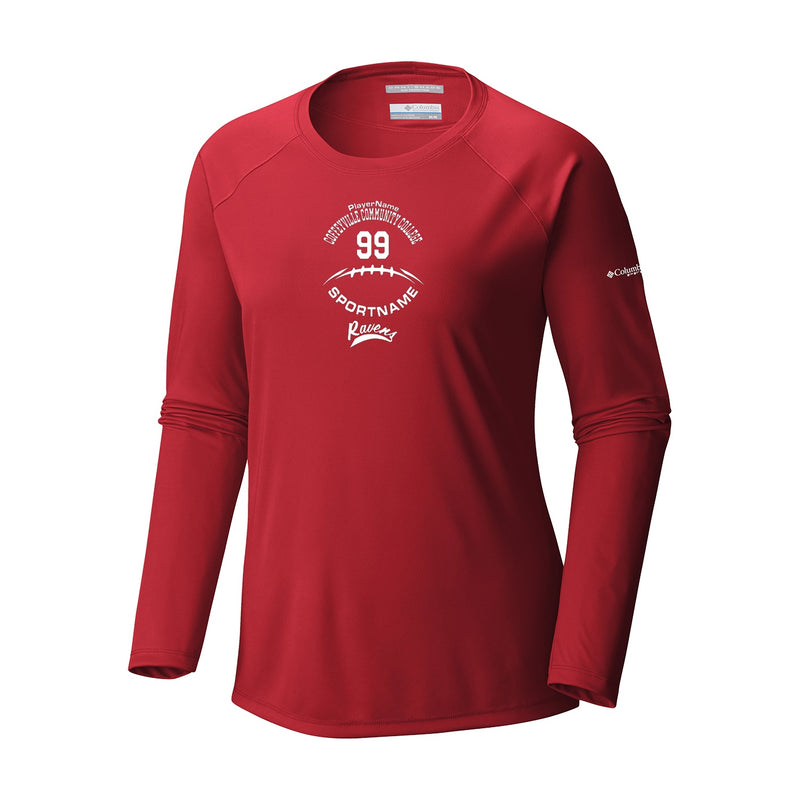 Women's Tidal Tee Long Sleeve Shirt - intense red
