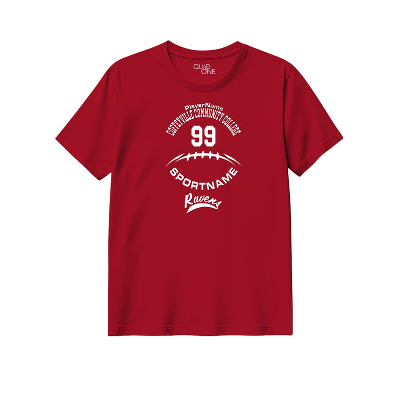 Womens Semi-Fitted Classic Tee - Red