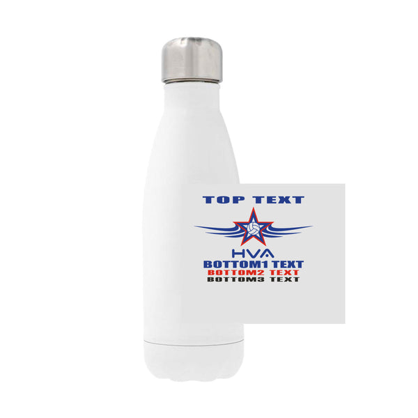 12oz Stainless Steel Water Bottle - White
