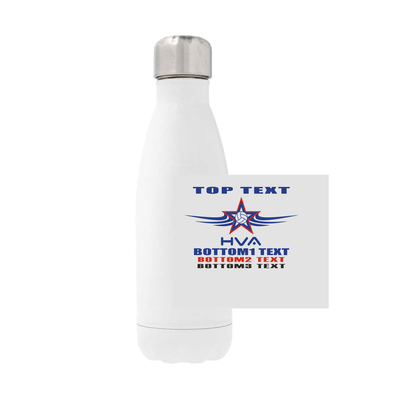 12oz Stainless Steel Water Bottle - White
