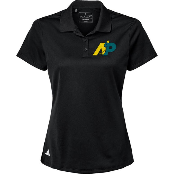 Adidas Sport Polo Women's - Black - Embroidery Text Drop