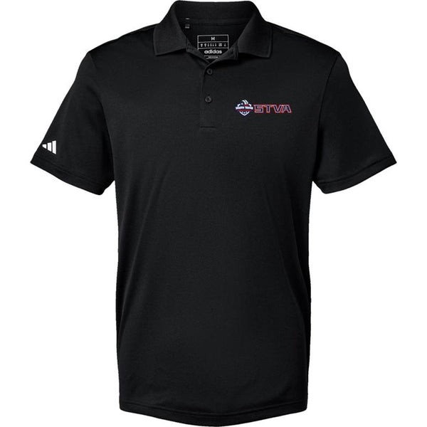 Adidas Sport Polo Men's - Black - Embroidery Text Drop