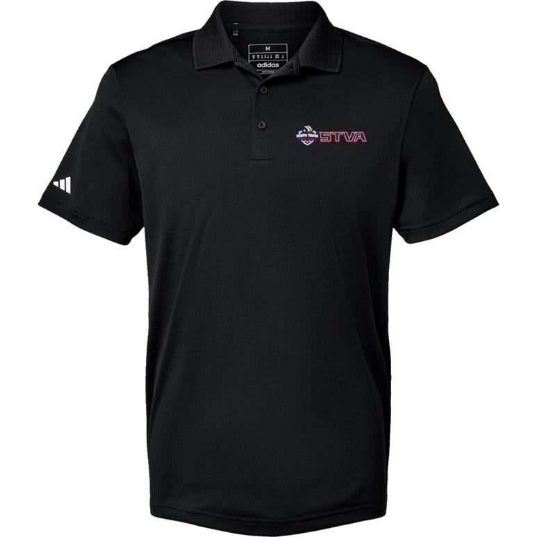Adidas Sport Polo Men's - Black - Embroidery Text Drop