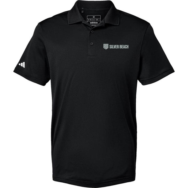 Adidas Sport Polo Men's - Black - Embroidery Text Drop