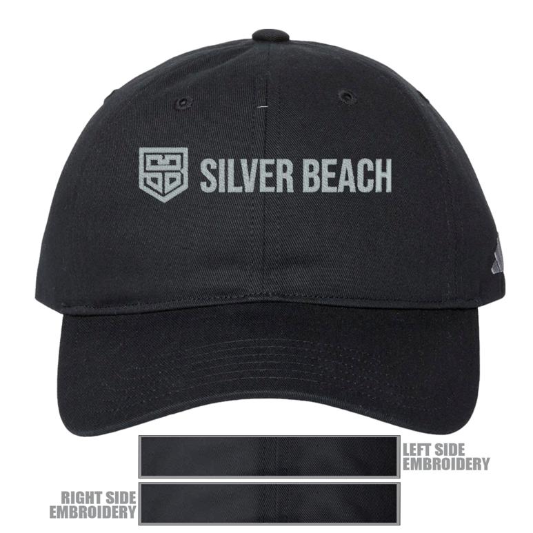 Adidas Relaxed Cap - Black - Hat Embroidery