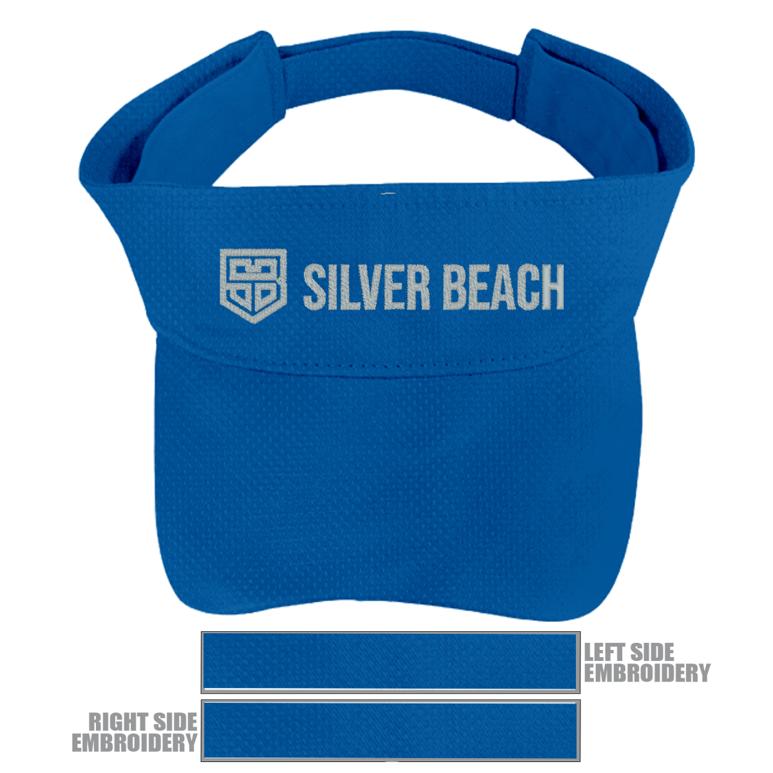 Athletic Mesh Visor - Royal - Hat Embroidery