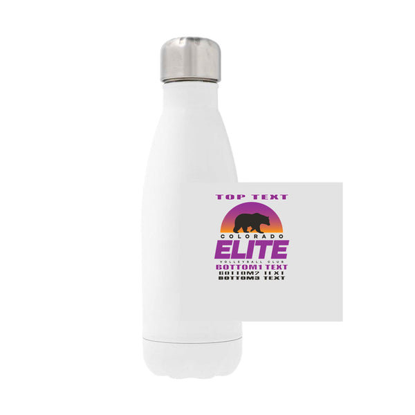 12oz Stainless Steel Water Bottle - white