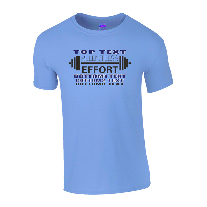 Classic T-Shirt - Carolina Blue - Logo Text Drop