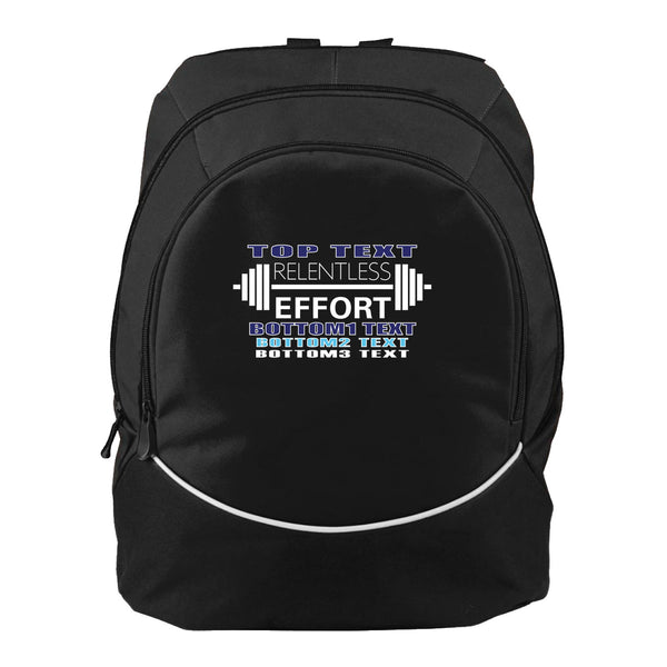 Augusta Tri-Color Backpack - Black White